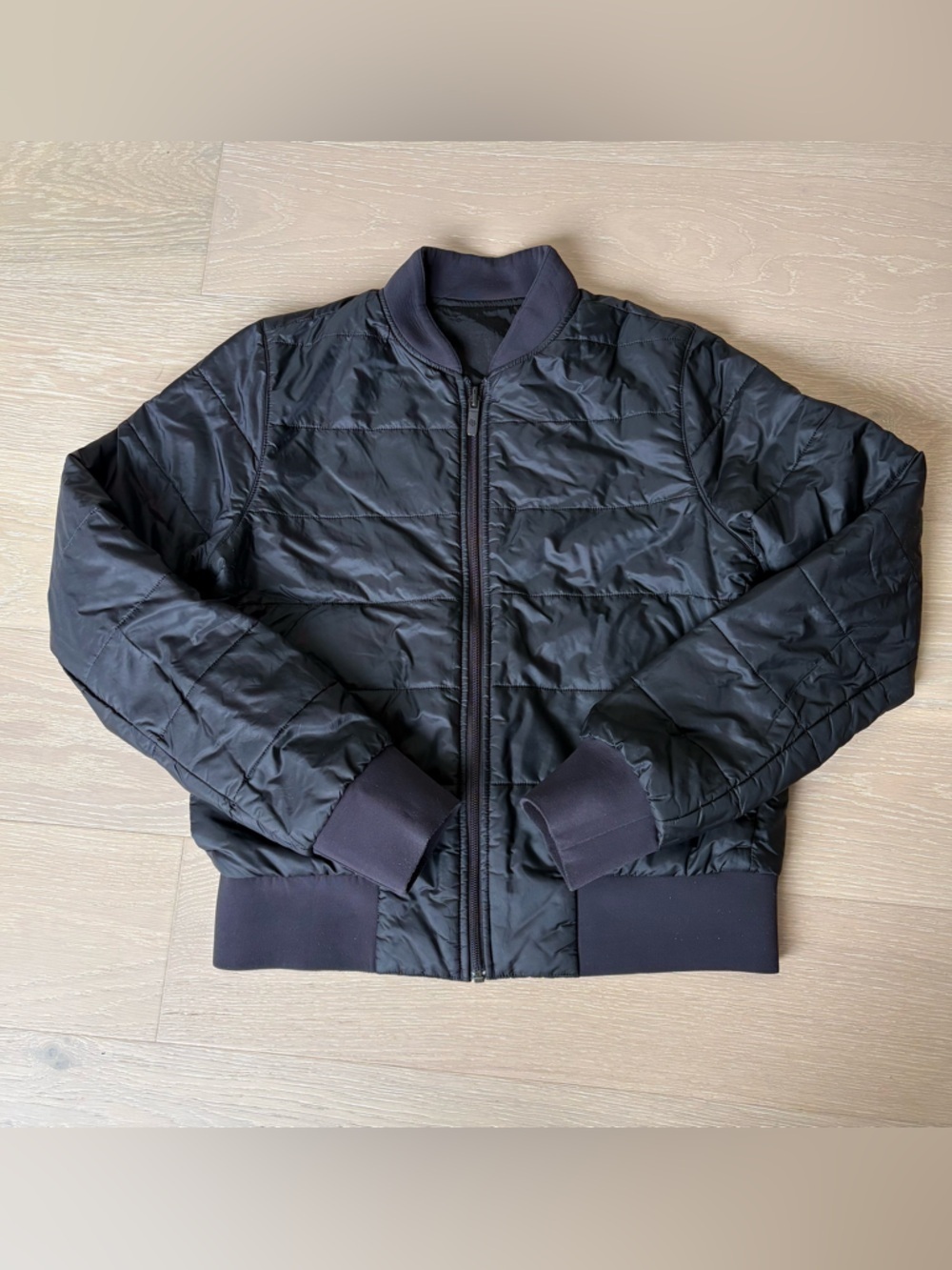 Lululemon Non-stop Women's Reversible Insulated Bomber Jacket black size 6